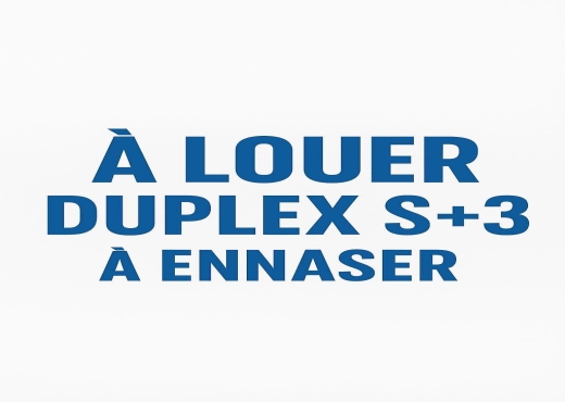 À louer un duplex S+3 à Ennaser - Bien immobilier à {"id":1,"country_id":219,"name":"ARIANA","slug":"ariana"} - Agence Immobilière immo\'in